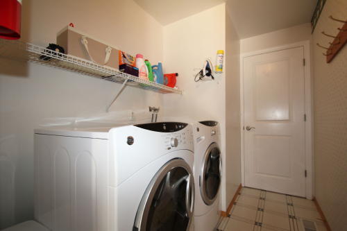 Lower level fireplace